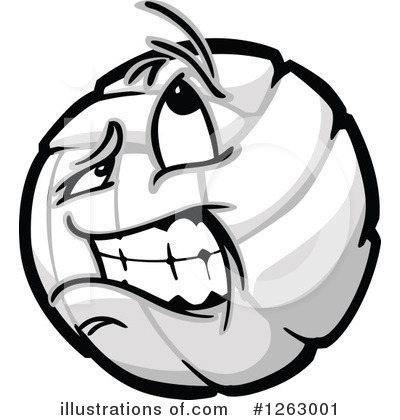 Royalty-Free (RF) Volleyball Clipart Illustration by Chromaco - Stock Sample #1263001
