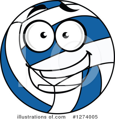 Royalty-Free (RF) Volleyball Clipart Illustration by Vector Tradition SM - Stock Sample #1274005