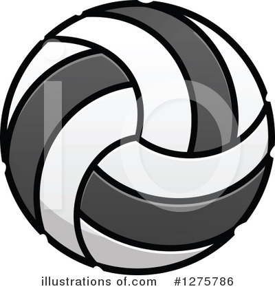 Royalty-Free (RF) Volleyball Clipart Illustration by Vector Tradition SM - Stock Sample #1275786