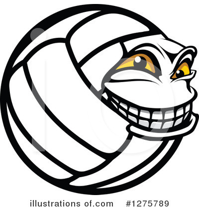 Royalty-Free (RF) Volleyball Clipart Illustration by Vector Tradition SM - Stock Sample #1275789