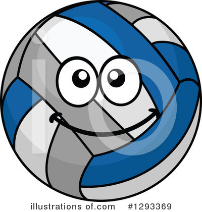 Royalty-Free (RF) Volleyball Clipart Illustration by Vector Tradition SM - Stock Sample #1293369
