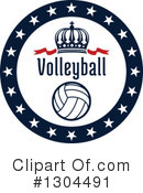 Volleyball Clipart #1304491 by Vector Tradition SM