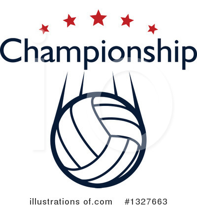 Royalty-Free (RF) Volleyball Clipart Illustration by Vector Tradition SM - Stock Sample #1327663