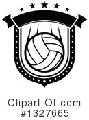 Volleyball Clipart #1327665 by Vector Tradition SM