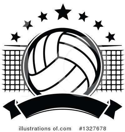 Royalty-Free (RF) Volleyball Clipart Illustration by Vector Tradition SM - Stock Sample #1327678