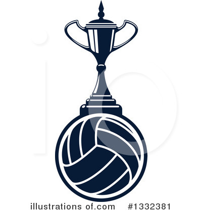 Royalty-Free (RF) Volleyball Clipart Illustration by Vector Tradition SM - Stock Sample #1332381