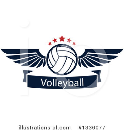 Royalty-Free (RF) Volleyball Clipart Illustration by Vector Tradition SM - Stock Sample #1336077