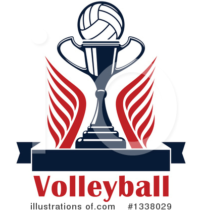 Royalty-Free (RF) Volleyball Clipart Illustration by Vector Tradition SM - Stock Sample #1338029