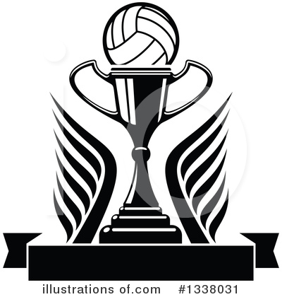 Royalty-Free (RF) Volleyball Clipart Illustration by Vector Tradition SM - Stock Sample #1338031