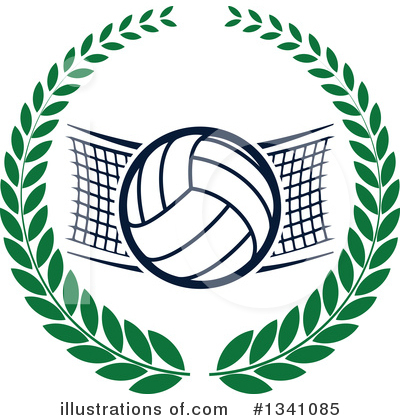 Volleyball Clipart #1341085 by Vector Tradition SM