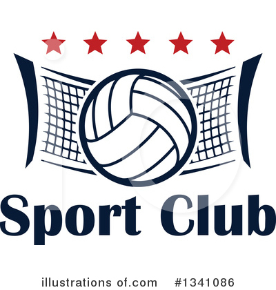Royalty-Free (RF) Volleyball Clipart Illustration by Vector Tradition SM - Stock Sample #1341086