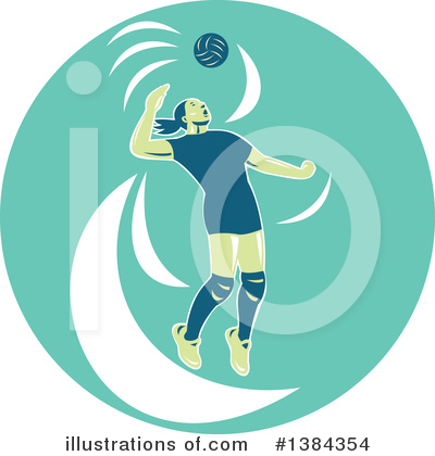 Volleyball Clipart #1384354 by patrimonio