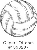 Volleyball Clipart #1390287 by Vector Tradition SM