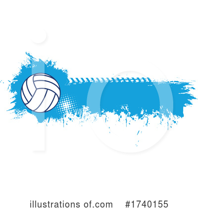 Royalty-Free (RF) Volleyball Clipart Illustration by Vector Tradition SM - Stock Sample #1740155