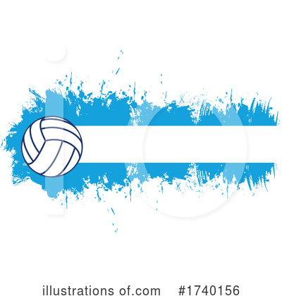 Royalty-Free (RF) Volleyball Clipart Illustration by Vector Tradition SM - Stock Sample #1740156