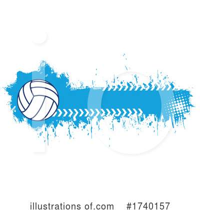 Royalty-Free (RF) Volleyball Clipart Illustration by Vector Tradition SM - Stock Sample #1740157