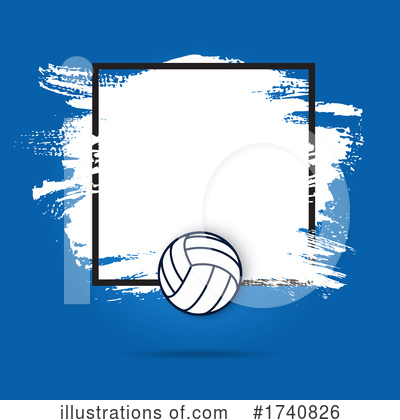 Royalty-Free (RF) Volleyball Clipart Illustration by Vector Tradition SM - Stock Sample #1740826