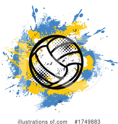 Volleyball Clipart #1749883 by Vector Tradition SM