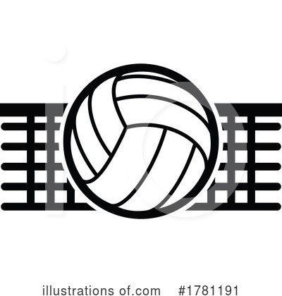 Royalty-Free (RF) Volleyball Clipart Illustration by Vector Tradition SM - Stock Sample #1781191