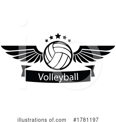 Royalty-Free (RF) Volleyball Clipart Illustration by Vector Tradition SM - Stock Sample #1781197
