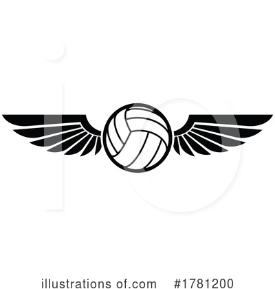Volleyball Clipart #1781200 by Vector Tradition SM
