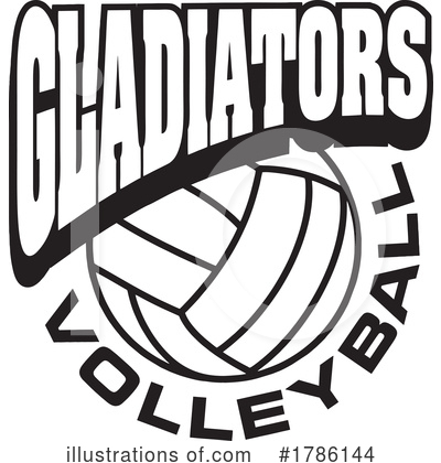 Volleyball Clipart #1786144 by Johnny Sajem