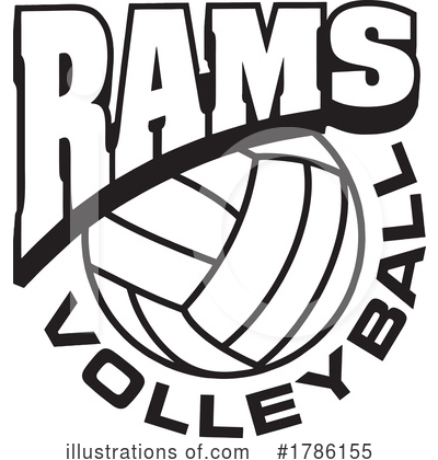 Volleyball Clipart #1786155 by Johnny Sajem