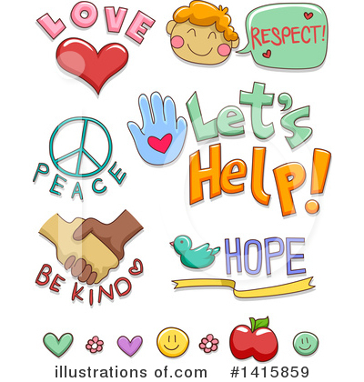 Royalty-Free (RF) Volunteer Clipart Illustration by BNP Design Studio - Stock Sample #1415859