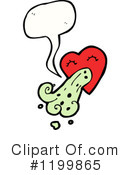 Vomiting Heart Clipart #1199865 by lineartestpilot