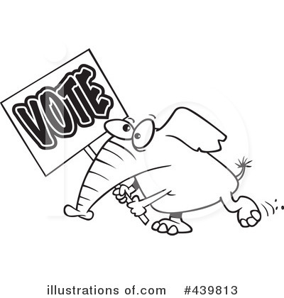 Royalty-Free (RF) Vote Clipart Illustration by toonaday - Stock Sample #439813