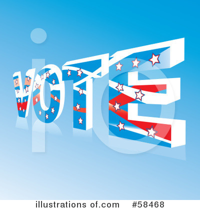 Royalty-Free (RF) Vote Clipart Illustration by MilsiArt - Stock Sample #58468