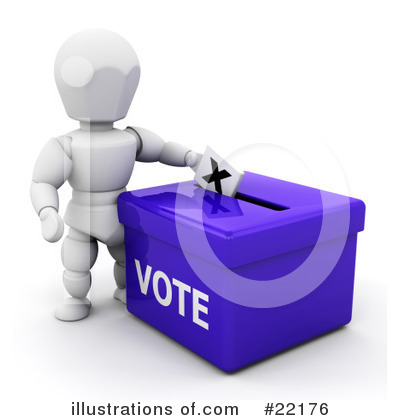 Royalty-Free (RF) Voting Clipart Illustration by KJ Pargeter - Stock Sample #22176
