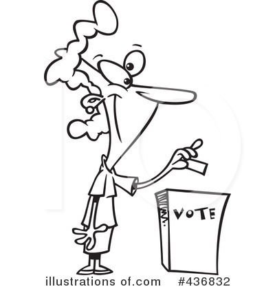 Royalty-Free (RF) Voting Clipart Illustration by toonaday - Stock Sample #436832