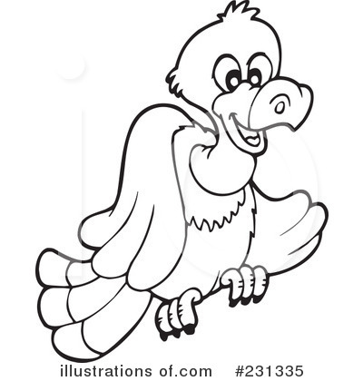 Royalty-Free (RF) Vulture Clipart Illustration by visekart - Stock Sample #231335