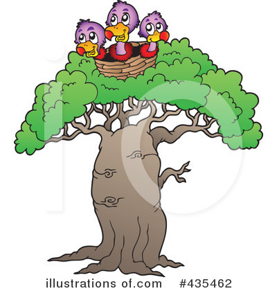 Royalty-Free (RF) Vultures Clipart Illustration by visekart - Stock Sample #435462