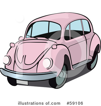 Royalty-Free (RF) Vw Beetle Clipart Illustration by Frisko - Stock Sample #59106