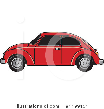 Royalty-Free (RF) Vw Bug Clipart Illustration by Lal Perera - Stock Sample #1199151