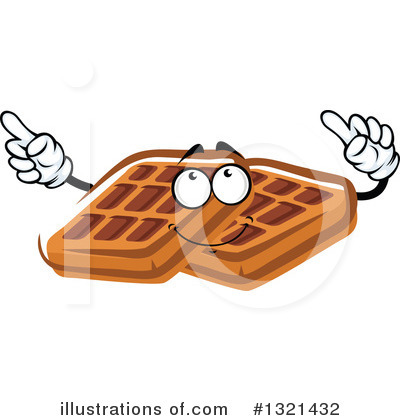 Waffle Clipart #1321432 by Vector Tradition SM