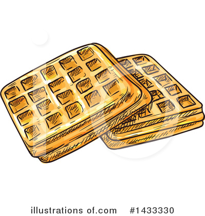 Waffle Clipart #1433330 by Vector Tradition SM