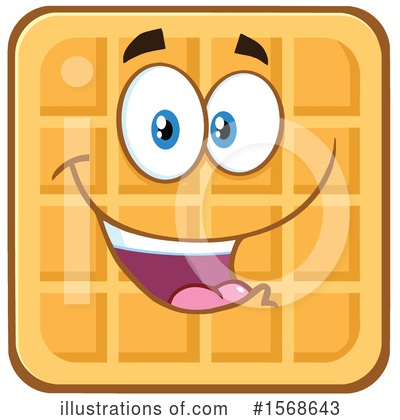 Royalty-Free (RF) Waffle Clipart Illustration by Hit Toon - Stock Sample #1568643