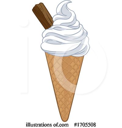 Royalty-Free (RF) Waffle Cone Clipart Illustration by AtStockIllustration - Stock Sample #1705508