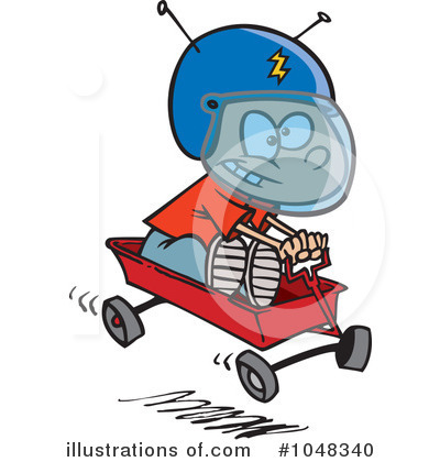 Royalty-Free (RF) Wagon Clipart Illustration by toonaday - Stock Sample #1048340