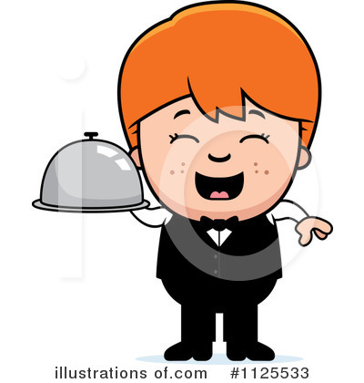 Waiter Clipart #1125533 by Cory Thoman