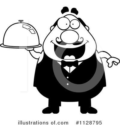 Waiter Clipart #1128795 by Cory Thoman