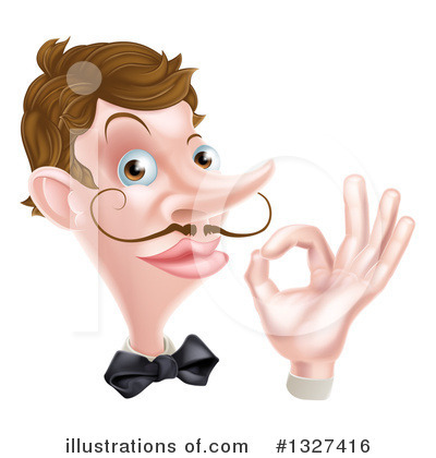 Waiter Clipart #1327416 by AtStockIllustration