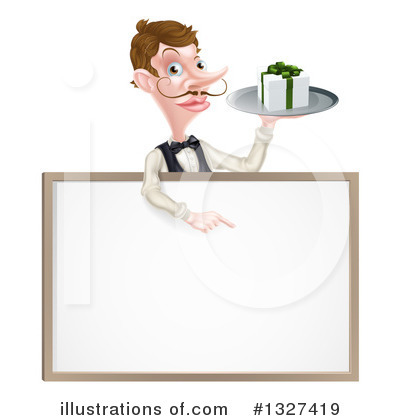 Waiter Clipart #1327419 by AtStockIllustration