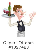 Waiter Clipart #1327420 by AtStockIllustration