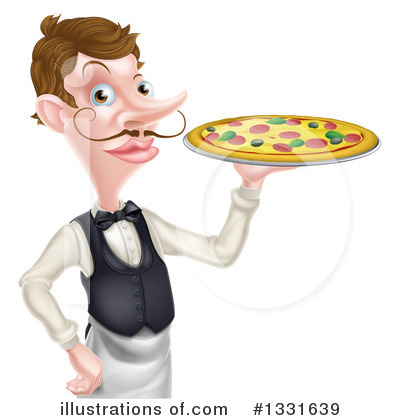Waiter Clipart #1331639 by AtStockIllustration