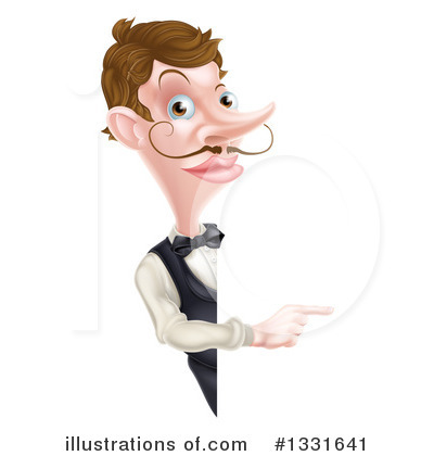 Waiter Clipart #1331641 by AtStockIllustration