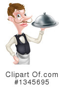 Waiter Clipart #1345695 by AtStockIllustration